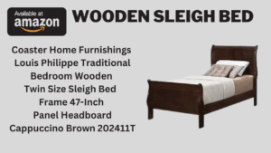 Wooden Sleigh Bed