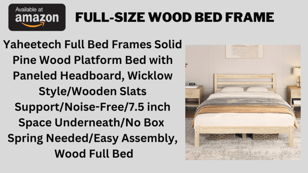 Full-Size Wood Bed Frame