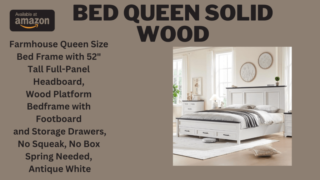 Bed Queen Solid Wood